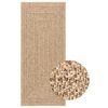 vidaXL gulvt&aelig;ppe ZIZUR 80x200 cm jute-look indend&oslash;rs og udend&oslash;rs