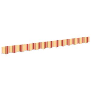 vidaXL Markise kappa erstatning Gul og orange 230 x 20 cm Polyester