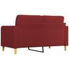 vidaXL 2-personers sofa 140 cm stof vinr&oslash;d