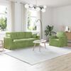 vidaXL Sofa S&aelig;t 2 pcs Lys gr&oslash;n 198 x 78 x 80 cm Fl&oslash;jl