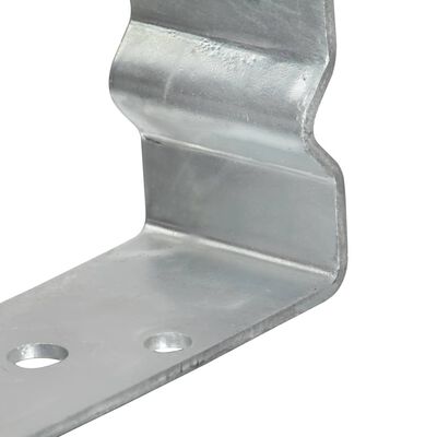 vidaXL jordankre 6 stk. 10x6x15 cm galvaniseret stål sølvfarvet
