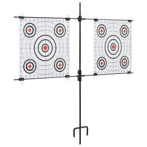 vidaXL m&aring;lskivestativ med skydepapir 78x76 cm st&aring;l