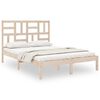 vidaXL sengeramme 120x190 cm massivt tr&aelig;