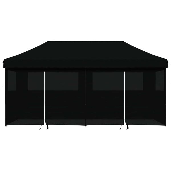 vidaXL Party Tent Sort 292 x 580 x 315 cm Oxford stof