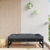 vidaXL udend&oslash;rs fodskammel 120x80 cm massivt fyrretr&aelig; sort