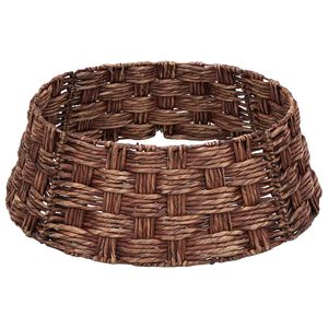 vidaXL Juletr&aelig;krave Rund Brun Vask Dia. 45 x 22 cm Vandhyacint