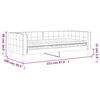 vidaXL daybed med madras 90x200 cm velour gul