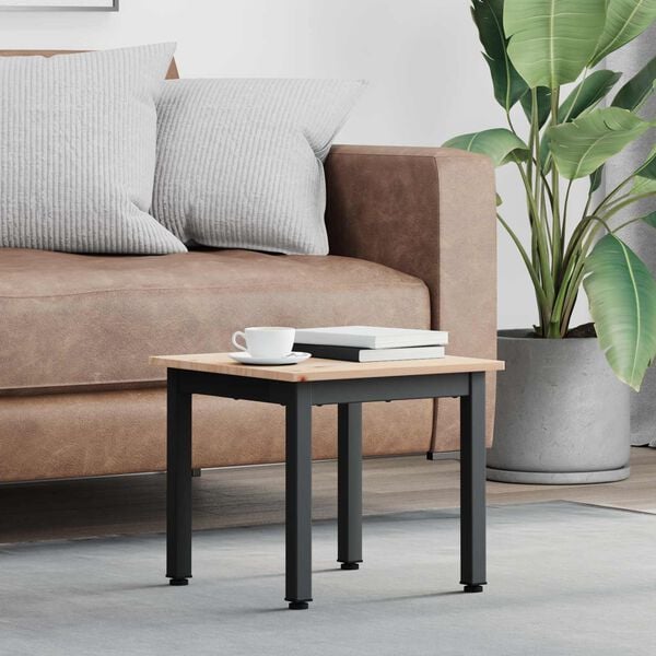 vidaXL Sofabord Hvid 60 x 50 x 36 cm Massiv fyrretræ