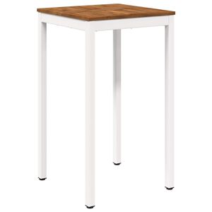 vidaXL Have Bar Bord Natur og hvid 60 x 60,5 x 105 cm