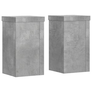 vidaXL plantestativer 2 stk. 10x10x18 cm konstrueret tr&aelig; betongr&aring;
