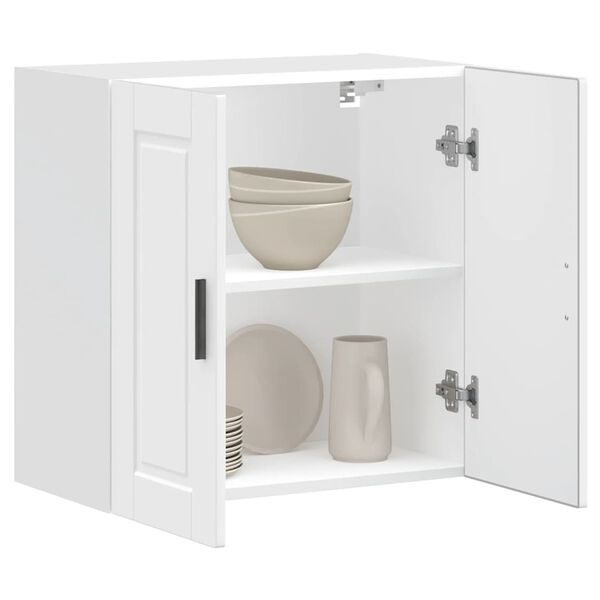 vidaXL Køkkenvægskab Porto konstrueret træ hvid