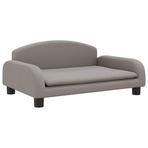 vidaXL sofa til b&oslash;rn 70x45x30 cm stof gr&aring;brun
