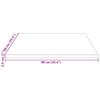 vidaXL bordplade 90x90x2,5 cm firkantet massivt fyrretr&aelig; hvid