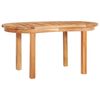 vidaXL sofabord 90 x 50 x 45 cm massivt teaktr&aelig;