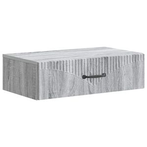 vidaXL V&aelig;gh&aelig;ngt Sideskab Gr&aring; sonoma-eg 59 x 34,5 x 17 cm