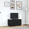 vidaXL tv-skab med LED-lys 100x41x50 cm sort-eg