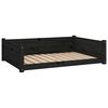 vidaXL hundeseng 95,5x65,5x28 cm massivt fyrretr&aelig; sort