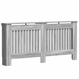 vidaXL Radiatorcover Gr&aring; Sonoma 172 x 19 x 81,5 cm Konstrueret tr&aelig;