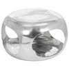 vidaXL sofabord 50x50x30 cm aluminium s&oslash;lvfarvet