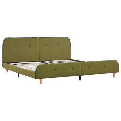 vidaXL sengestel 180 x 200 cm stof grøn
