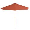 vidaXL parasol 300 cm tr&aelig;stang terracottafarvet