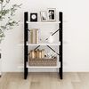 vidaXL bogreol med 3 hylder 80x30x105 cm massivt fyrretræ hvid