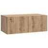 vidaXL V&aelig;gh&aelig;ngt TV-skab Artisan-eg 78,5 x 41 x 30 cm Konstrueret tr&aelig;