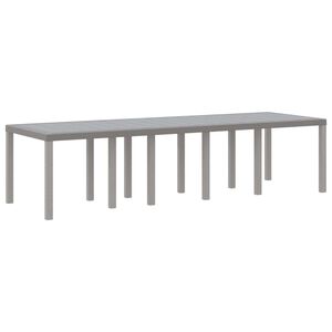 vidaXL Havem&oslash;bel Bord Lysegr&aring; 300 x 100 x 73 cm polyrattan