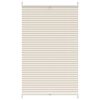 vidaXL Plisseret blind 80x125 cm creme