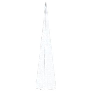 vidaXL dekorativ LED-lyskegle 90 cm akryl kold hvid