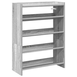 vidaXL skoreol 60x25x81 cm konstrueret tr&aelig; gr&aring; sonoma-eg