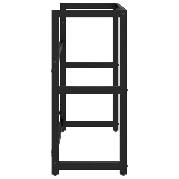 vidaXL badeværelsesmøbel til håndvask 79x38x83 cm jern sort