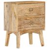 vidaXL sengeskab 40x35x55 cm massivt mangotr&aelig;