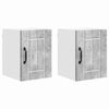 vidaXL V&aelig;gskab LUCCA 2 pcs Betongr&aring; 30 x 31 x 40 cm Konstrueret tr&aelig;