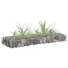 vidaXL gabion-højbed 90x30x10 cm galvaniseret stål