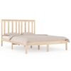 vidaXL sengeramme 140x190 cm massivt fyrretr&aelig;