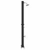 vidaXL Udendørs solbruser Sort 217 cm PVC og aluminium