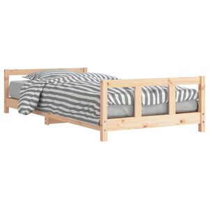vidaXL sengeramme til juniorseng 90x200 cm massivt fyrretr&aelig;