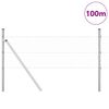 vidaXL Hegnsp&aelig;l S&oslash;lv 100 x 0,4 m (25 mm mesh) St&aring;l