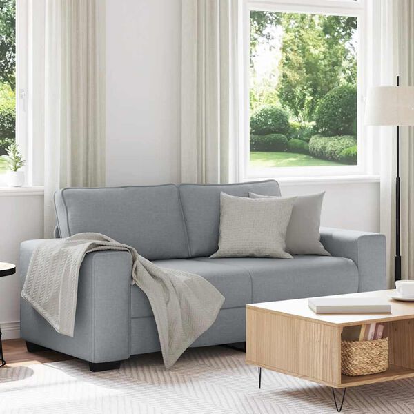 vidaXL 2-personers sofa 140 cm stof lysegrå