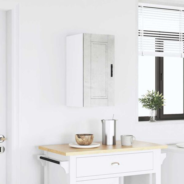 vidaXL k&oslash;kkenv&aelig;gskab Porto konstrueret tr&aelig; beton gr&aring;