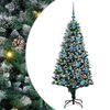 vidaXL Kunstigt juletr&aelig; med stativ Gr&oslash;n 150 cm PVC og St&aring;l og Plastik