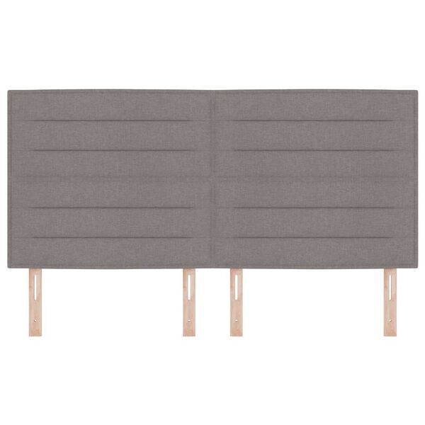 vidaXL Hovedg&aelig;rde Gr&aring;brun 180 cm Stof