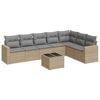 vidaXL sofas&aelig;t til haven 8 dele med hynder polyrattan beige