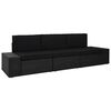 vidaXL 3-personers sofa modul&aelig;r polyrattan sort