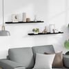 vidaXL gallerihylder 2 stk. 80x9x3 cm MDF sort