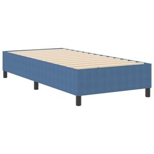 vidaXL Platform sengestel Bl&aring; 80 x 200 cm Velourstof