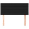 vidaXL sengegavl 100x5x78/88 cm stof sort