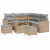 vidaXL Havesofa S&aelig;t 8 stk. Beige polyrattan