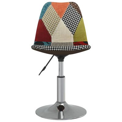 vidaXL drejelige spisebordsstole 4 stk. stof patchwork